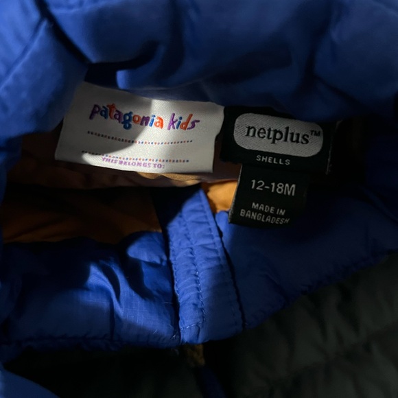 Patagonia Kids Puffer Jacket - Blue and Gray - Picture 5 of 8